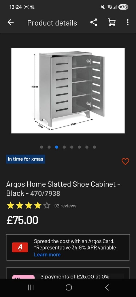Shoe storage