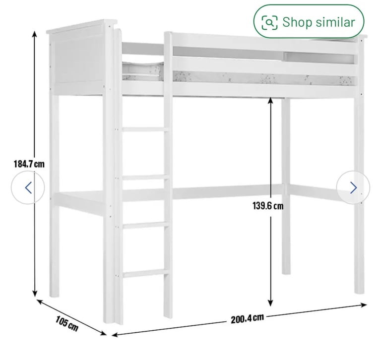 Brooklyn high sleeper bed