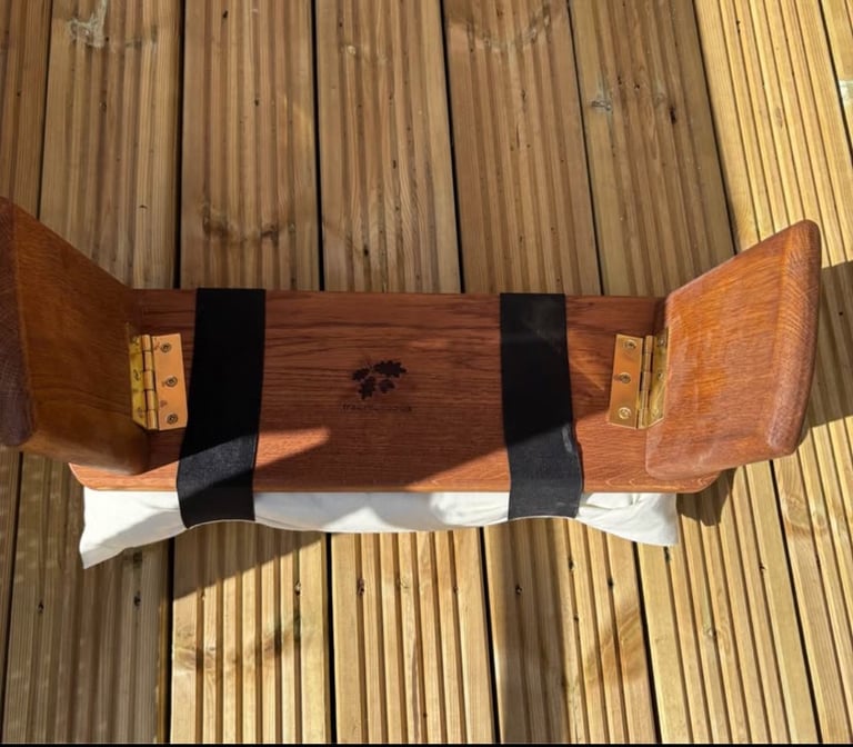 Quality Solid Wood Folding Meditation Stool with Cushion