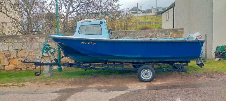 image for TaskForce Fishing boat with 2 outboards and trailer