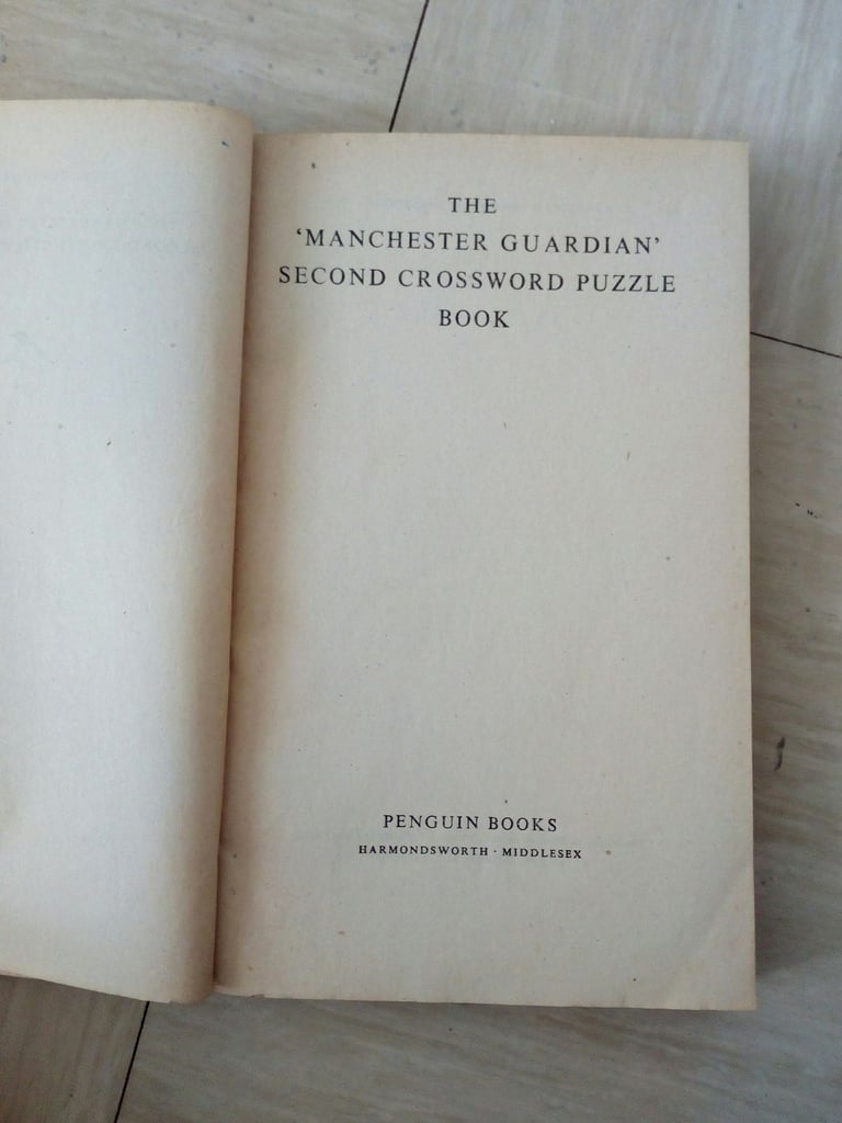 1948 MANCHESTER GUARDIAN SECOND CROSSWORD PUZZLE BOOK *FIRST EDITION VINTAGE PENGUIN BOOK