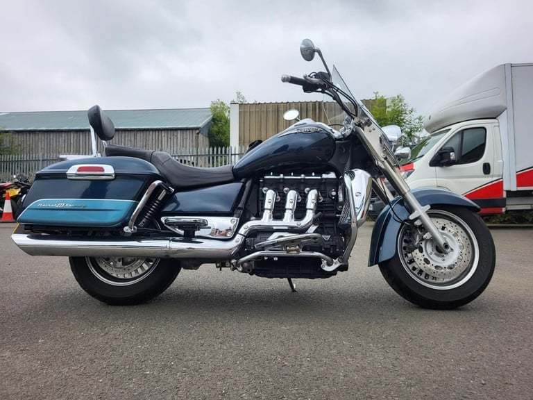 2007 57 TRIUMPH ROCKET 111 3 TOURING 23 BLUE CLASSIC CRUISER TOURER CLEAN