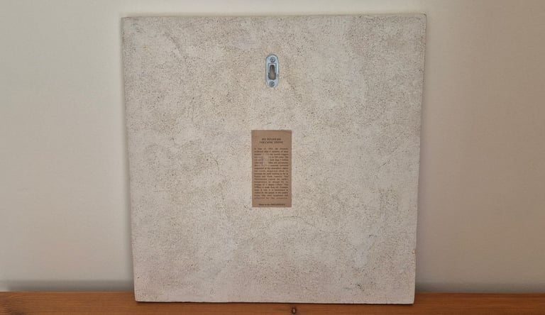 Mount Pinatubo Volcanic Stone and Ash Hand Crafted Resin Picture 37cm x 37cm