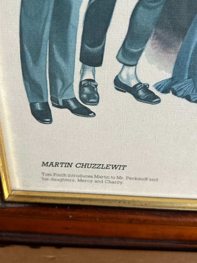 Set of 4 Charles Dickens Vintage Framed Pictures. Make an offer