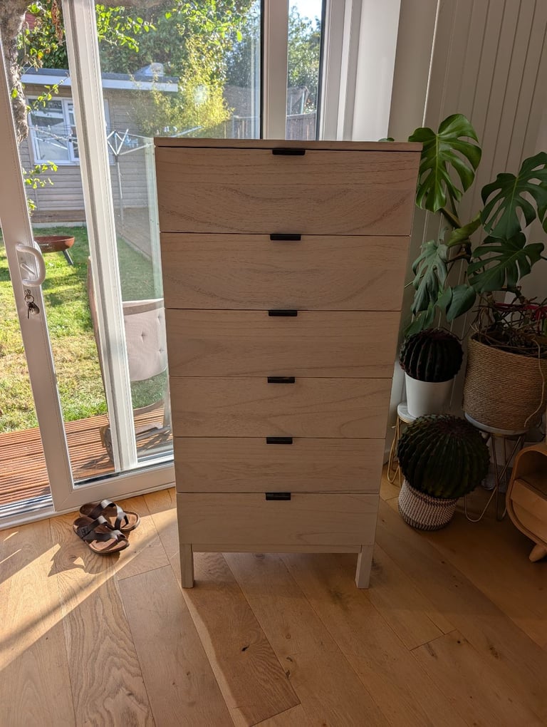 John Lewis chest of drawers tallboy solid wood 