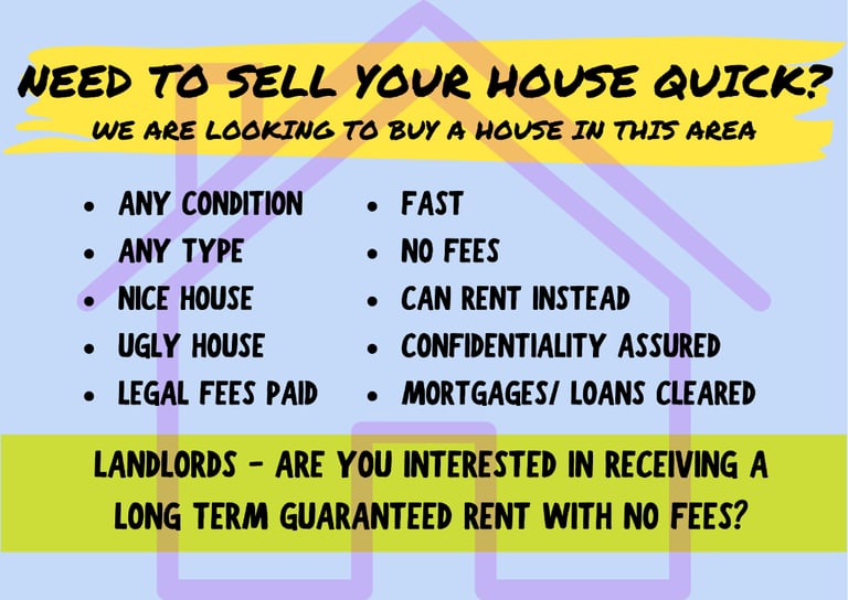 NEED TO SELL OR RENT YOUR HOUSE, IN CASTLE DONINGTON