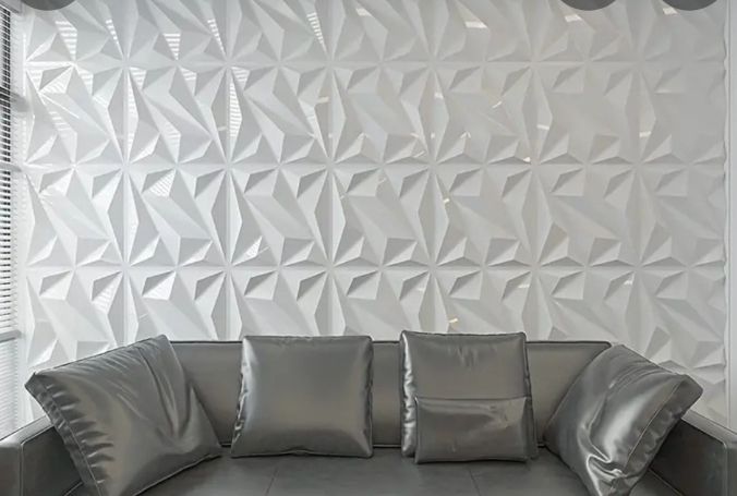 Pvc wall tiles white