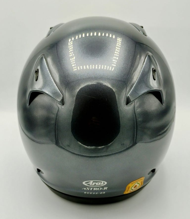 #ARAI ASTRO R MOTORCYCLE HELMET - ALUMINIUM GREY - SMALL - MINT COND - £115