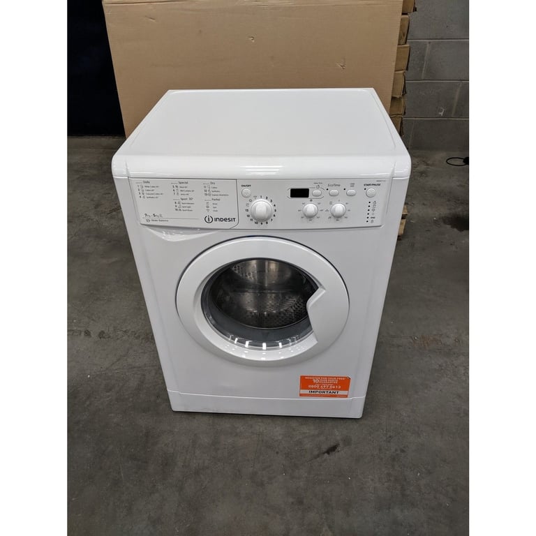 indesit 7/5kg washer dryer . fully working 