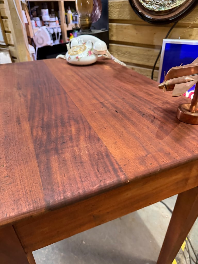 Late Victorian Solid mahogany Writing Table with Drawer – 91.5 cm x 60 cm x 76.5 cm