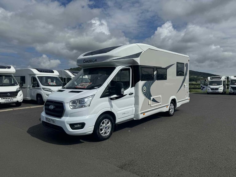 2020 CHAUSSON TITANIUM 708 4 BERTH AUTOMATIC MOTORHOME WITH ONLY 10K MILES ANDERSON MOTORHOME SALES