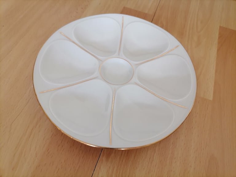 image for Vintage 1950's French Designer LOUIS LOURIOUX Le Faune Porcelain Oyster Seafood Platter
