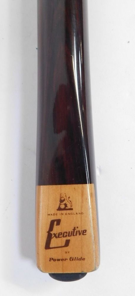 SNOOKER CUE POWERGLIDE EXECUTIVE (PRISTINE) & CASE & PUSH ON EXTENSION