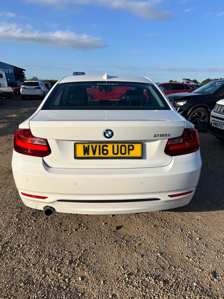 2016 BMW 218I SPORT COUPE AUTOMATIC SALVAGE DAMAGED REPAIR EURO 6 ULEZ  CAT S 