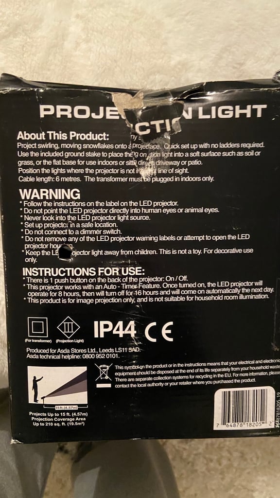 Xmas Outdoor/ indoor LED projection light