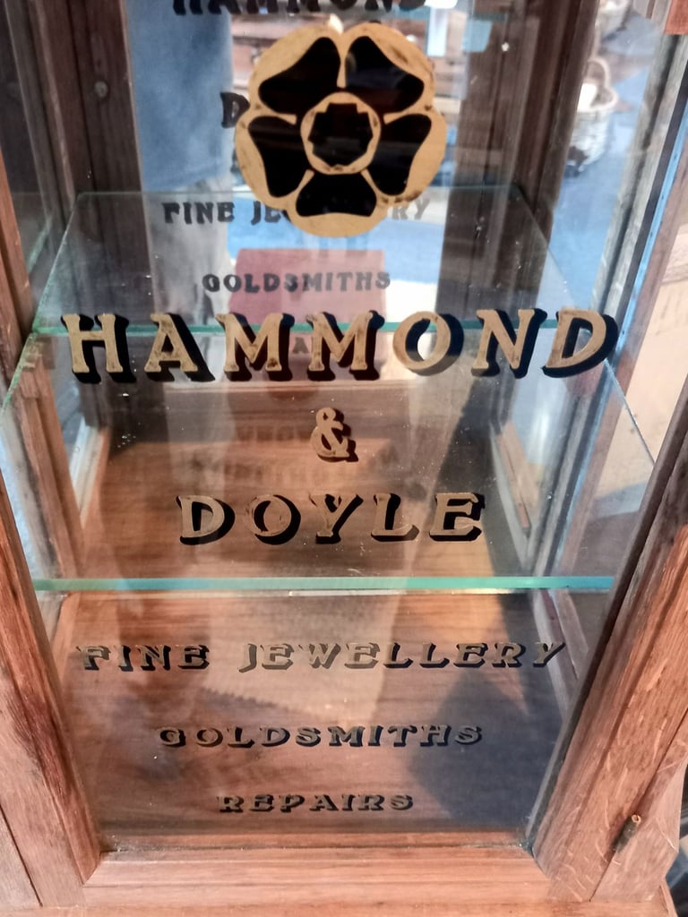 Oak Jewellery Display Cabinet