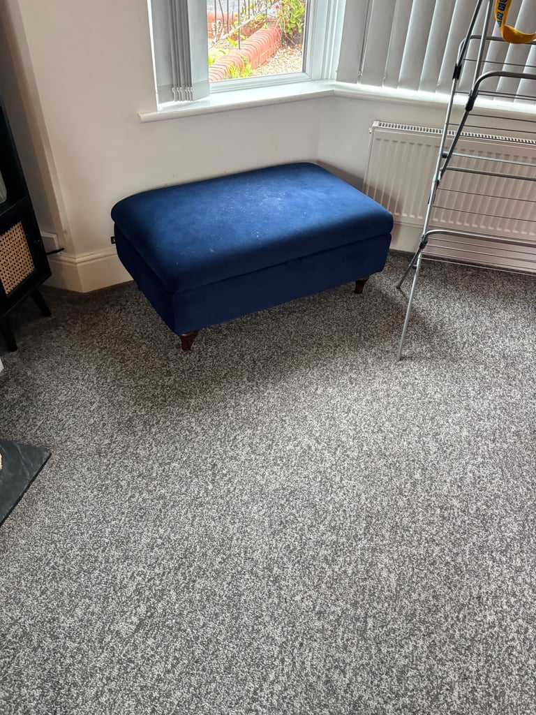 Corner sofa and footstool 