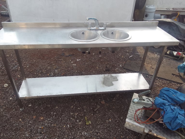 image for Catering equipment commercial stainless steel sinks restaurant kitchen items basins handwash taps 