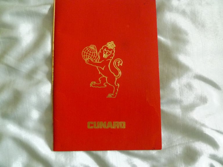 Queen Elizabeth 2, Pocket Companion and Wine List, plus Cunard Countess and Princess Deck Plans.