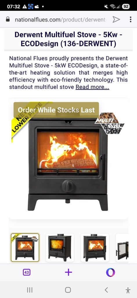 Log burner wood burner stove 