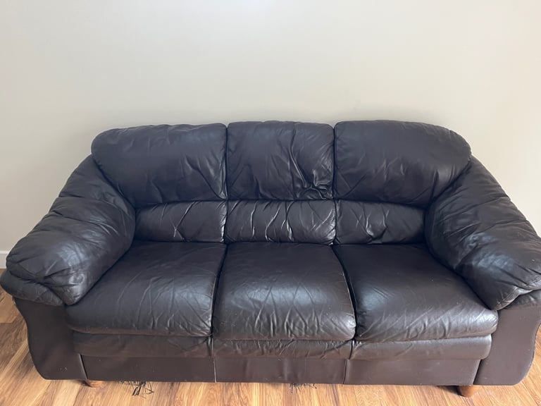 Free Italian leather sofa and chairs