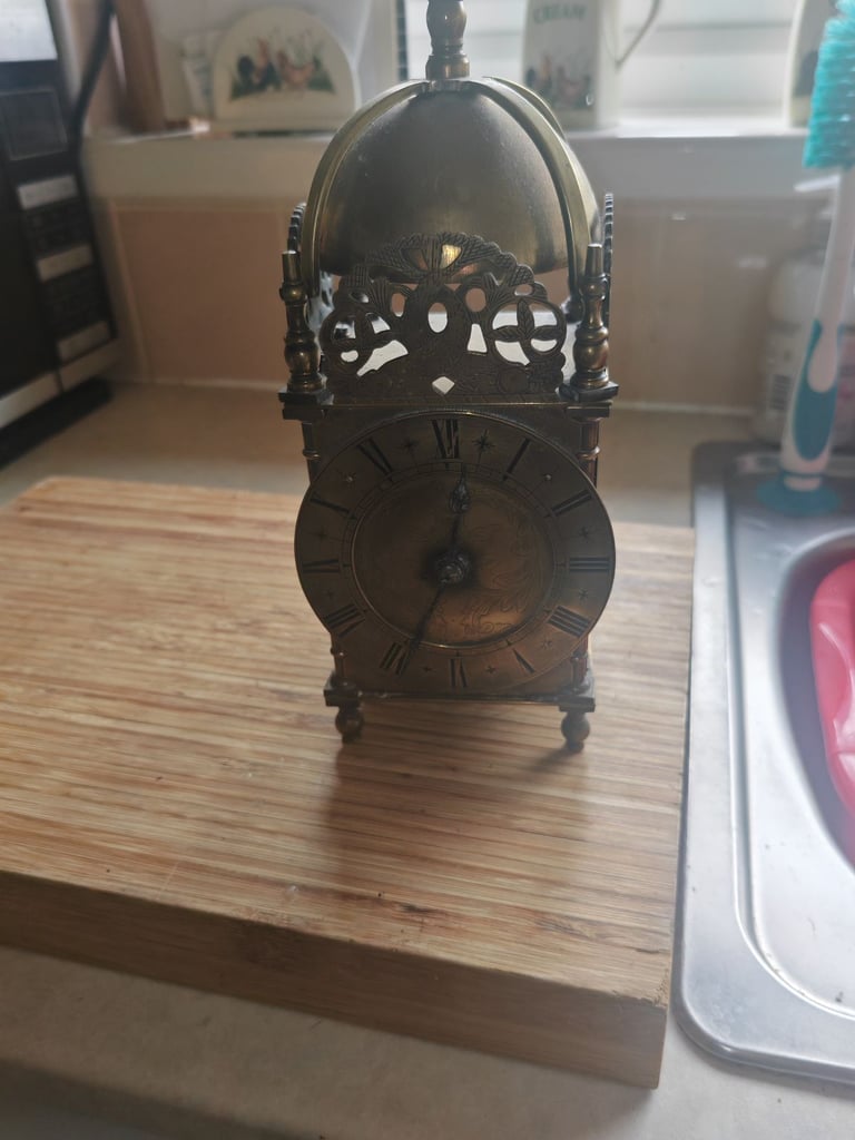 Buren brass lantern clock 
