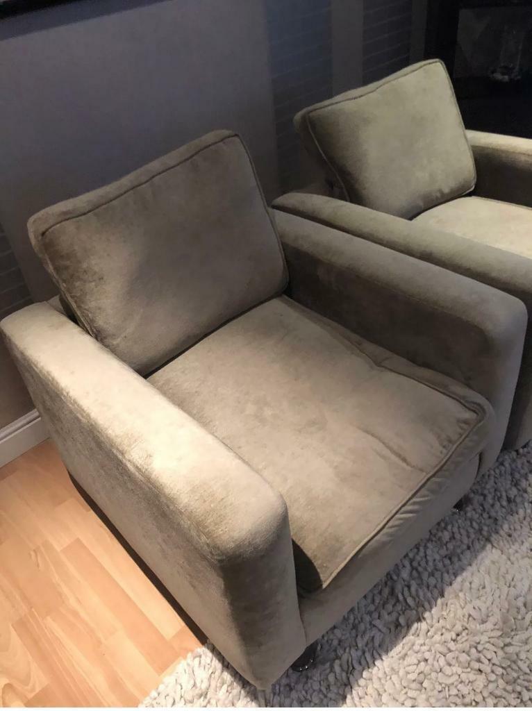 2 x cinema style armchairs 