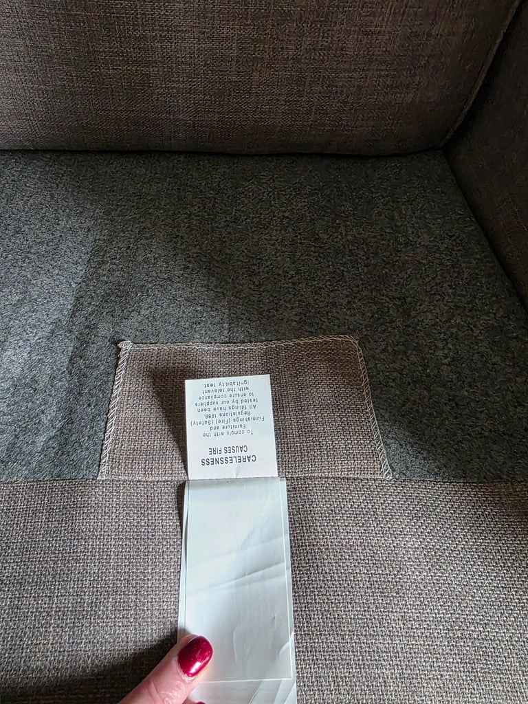 Sofology 3 & 2 fabric seater sofa + storage pouffe (Like New)