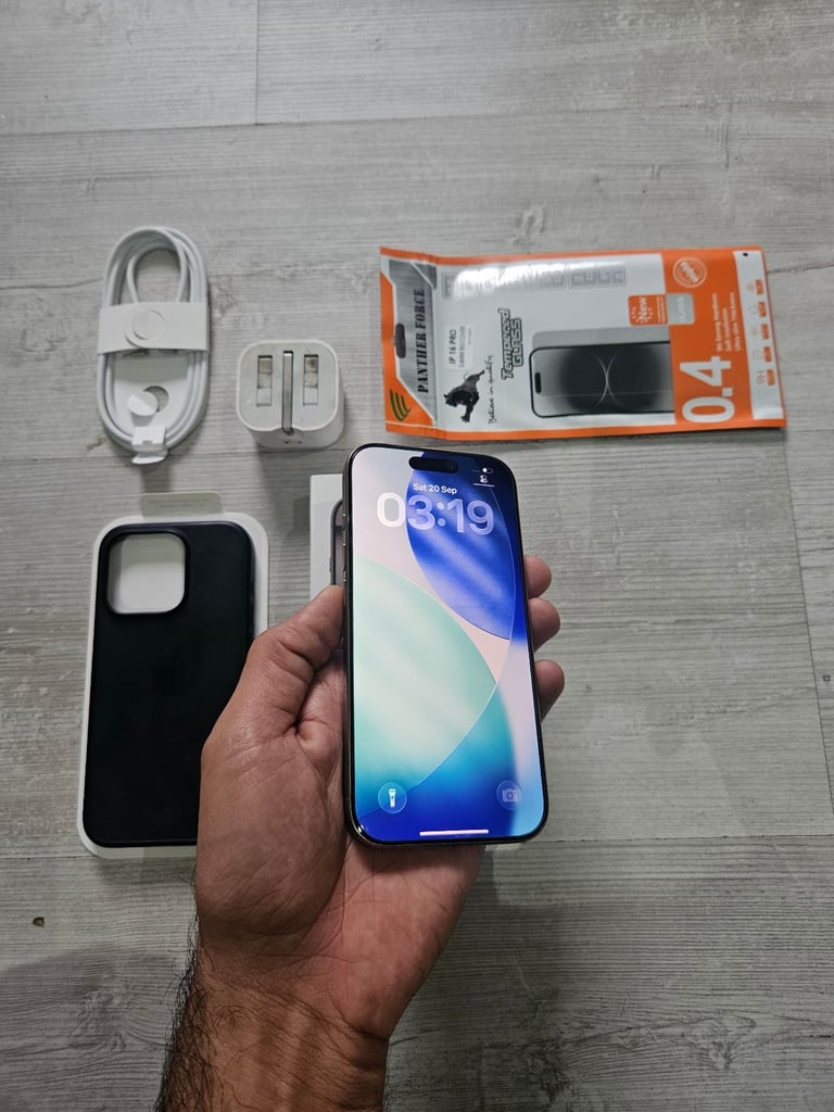 Like New Iphone 16 Pro 5G Bundle 92% Batt 128GB Unlocked Desert Warranty
