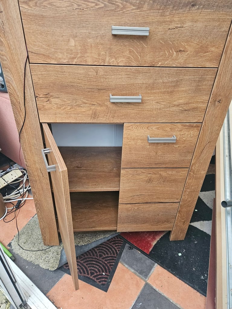 image for Wooden drawers with lights 