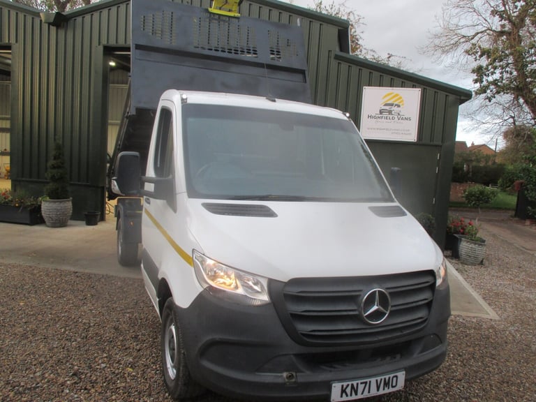 2021 Mercedes-Benz Sprinter CDI 3.5t Progressive SINGLE CAB TIPPER 3 SEATS. Tipper Diesel Manual