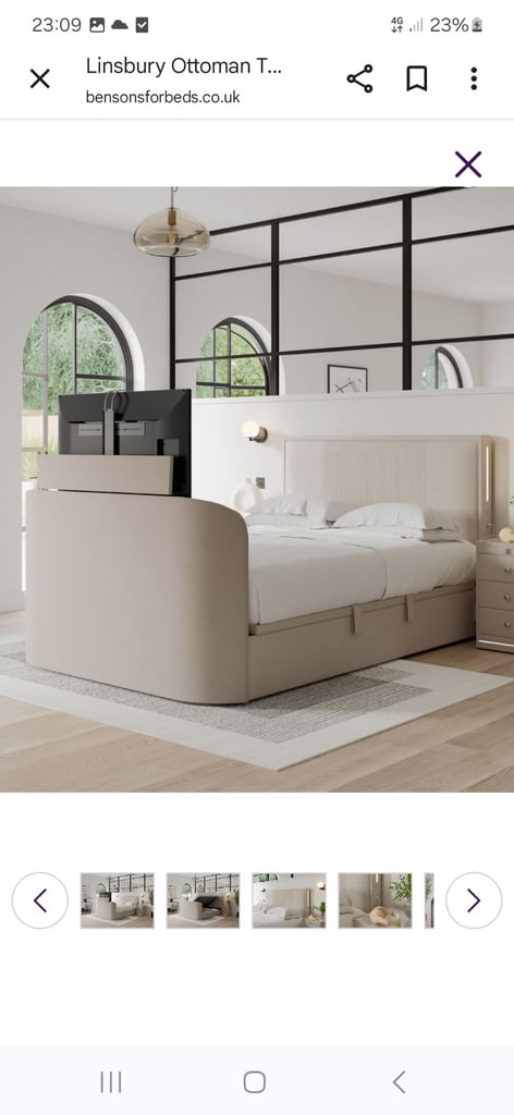 image for Ottoman king size bed