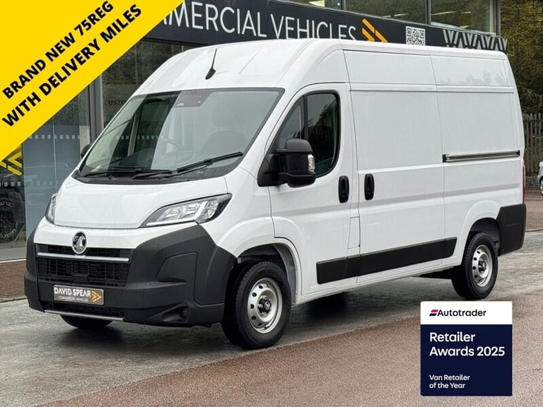 2025 Vauxhall Movano Cdti 140ps F3500 Prime L2 H2 MWB Medium Roof with Air Con &amp; Reversing Ca...