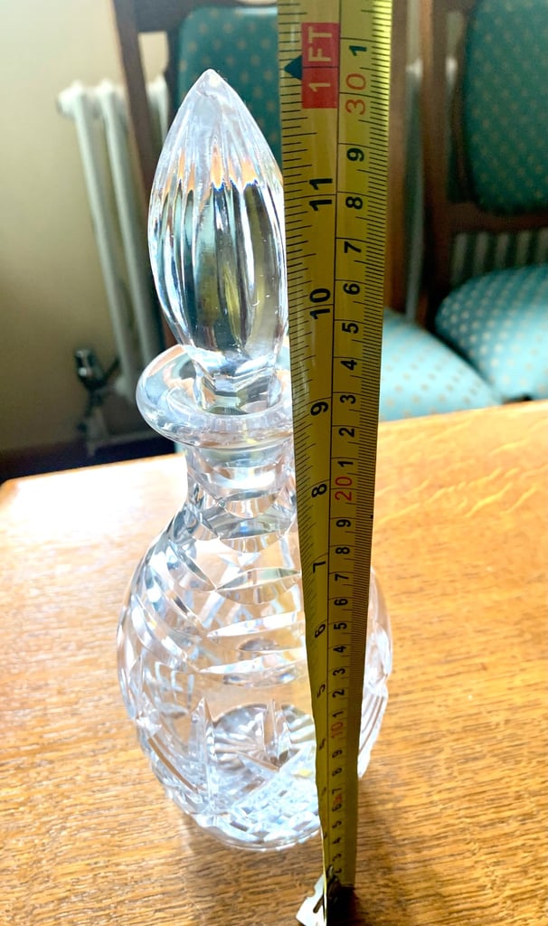 Vintage Royal Doulton Crystal Decanter with Stopper Juno Design