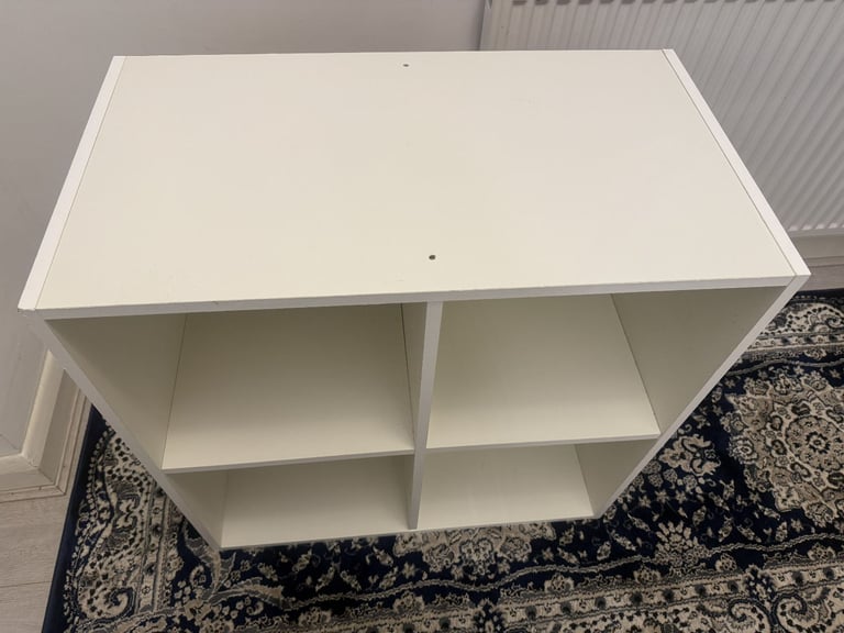 image for IKEA storage book shelf rack white  (width 72cm, height 72cm, depth 40cm). 