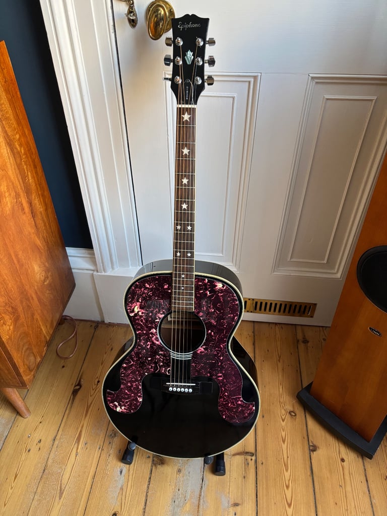 image for 1990 Epiphone SQ180 Don Everly Acoustic Guitar & Gigbag