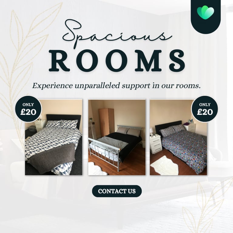 Brums Best Supported Living Rooms Homeless, DSS, Benefits - Low Rent - No Deposit Temporary Ref 246