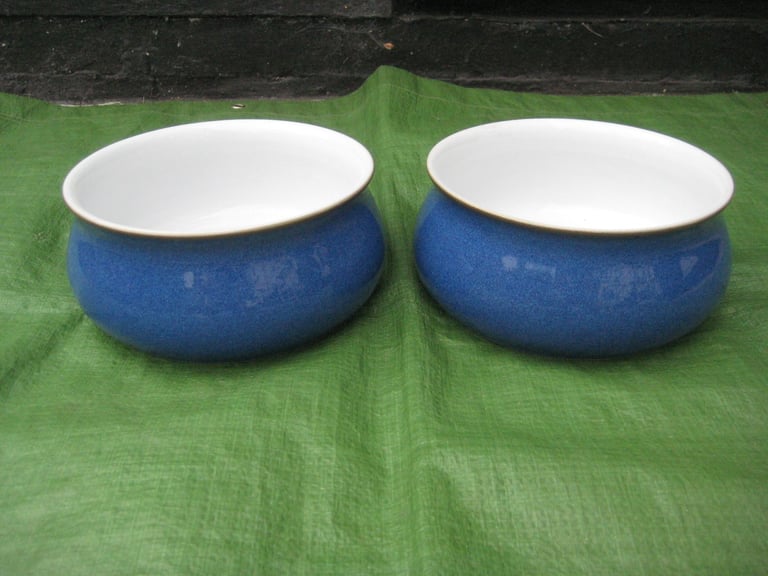 image for 2 Denby Imperial Blue Stoneware Bowls for £10.00 Each