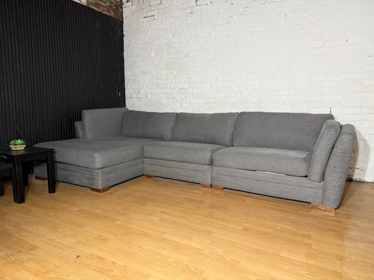 DFS Ada Large Grey Corner Sofa FREE SAME/NEXT DAY DELIVERY