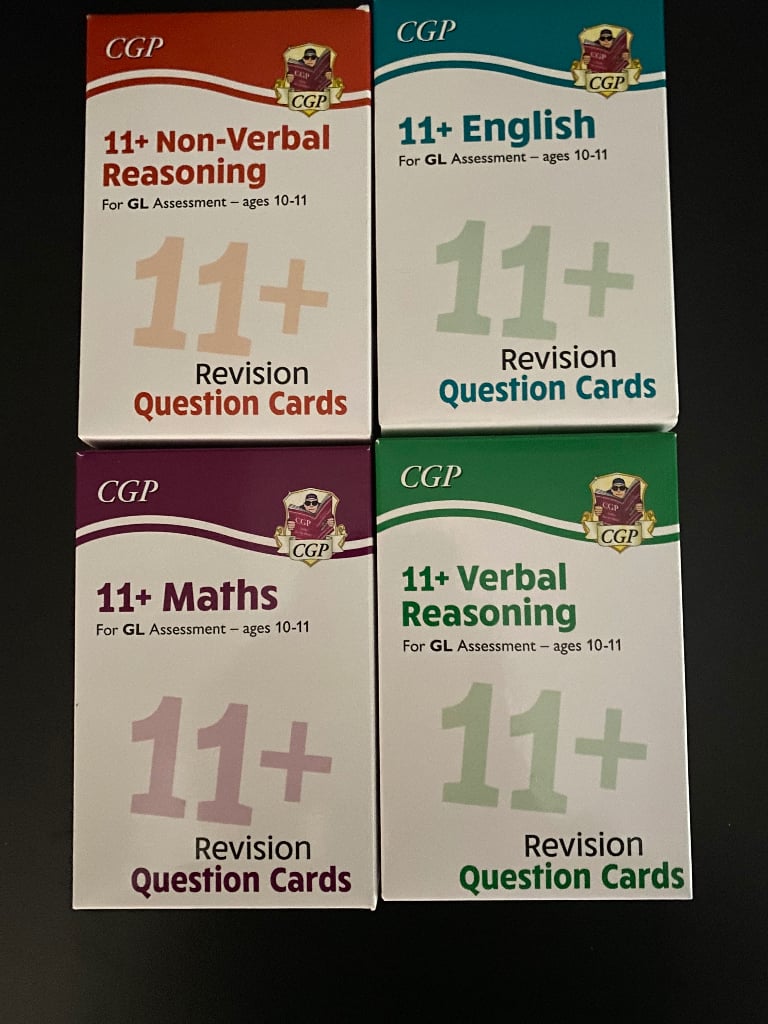 11+ CGP books & Test assessments - GL board