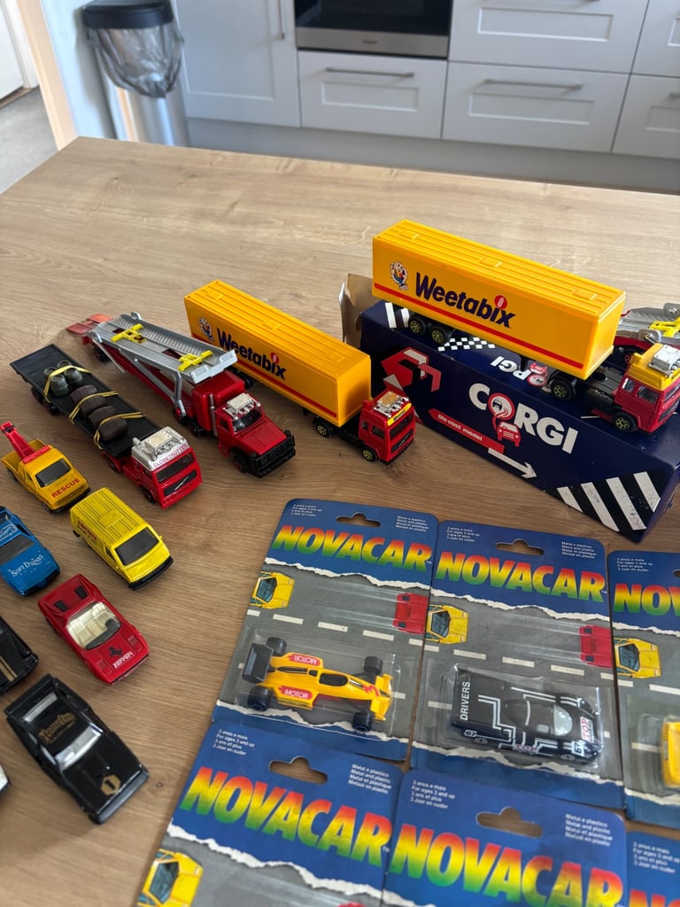 Selection of cars and lorries