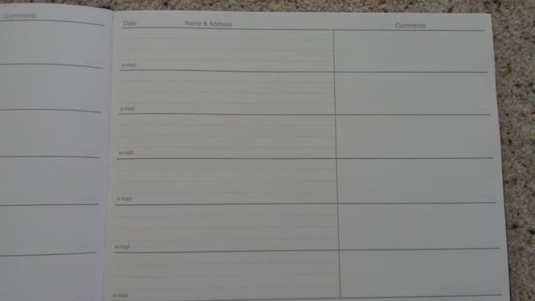 Visitors Book - brand new!
