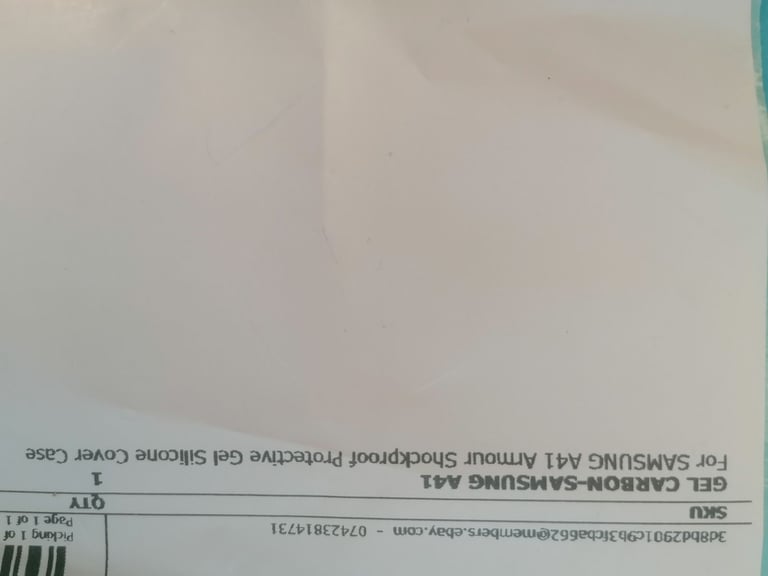 For SAMSUNG A41 Armour Shockproof Protective Gel Silicone Cover Case.