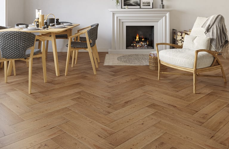 image for Brand New Luxury Flooring Painswick Burnt Engineered Oak Click floor Boards Flooring 19sqm RRP £1009