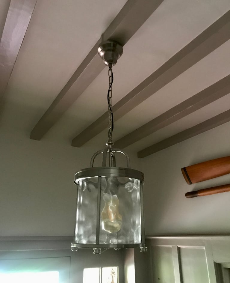 Stylish ribbed Pendant Ceiling Light, John Lewis, RRP £199