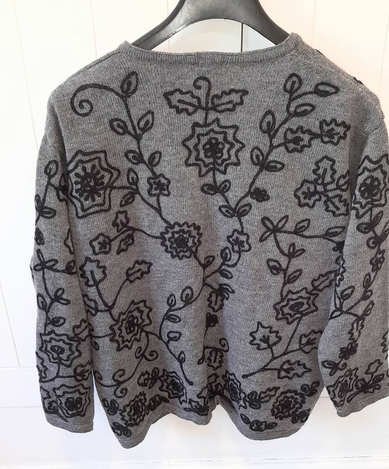 Monsoon 100% wool cardigan M