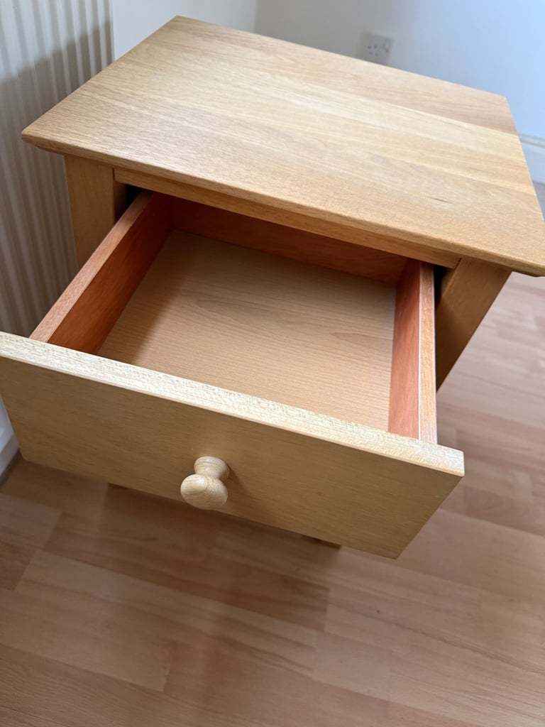 Oak Bedside Tables x2