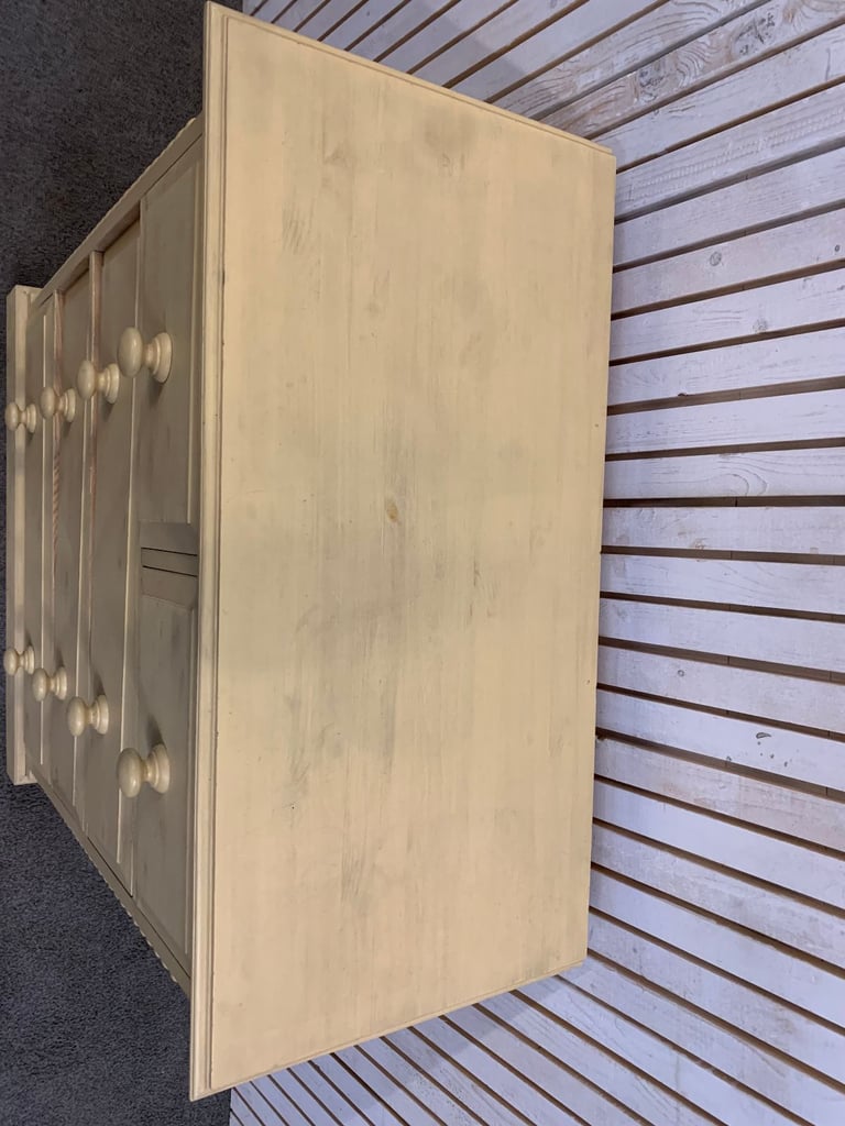  Chest of Drawers Large 2 over 3 Buttermilk Yellow Colour. Timeless Quality!