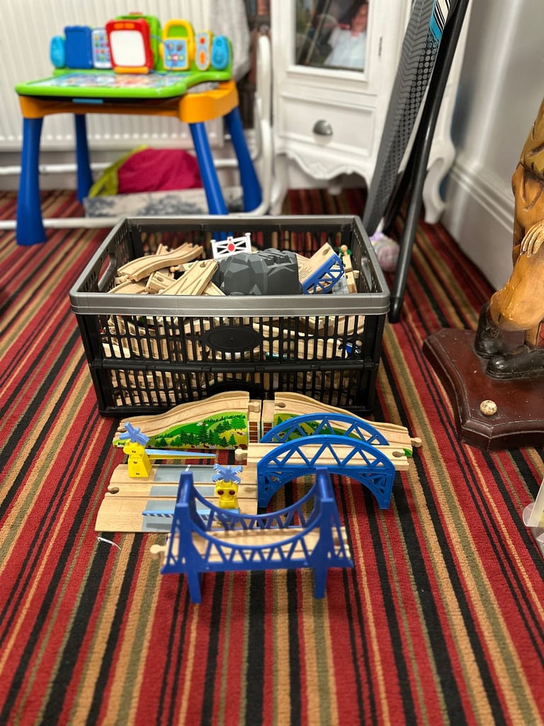 image for Wooden train track 