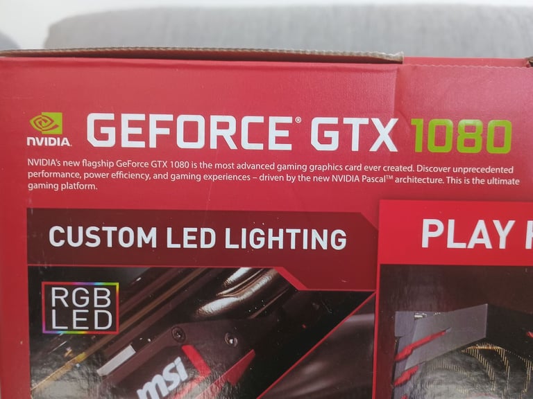 MSI GeForce GTX 1080 GAMING X 8GB GDDR5X GPU 8G Graphics Card